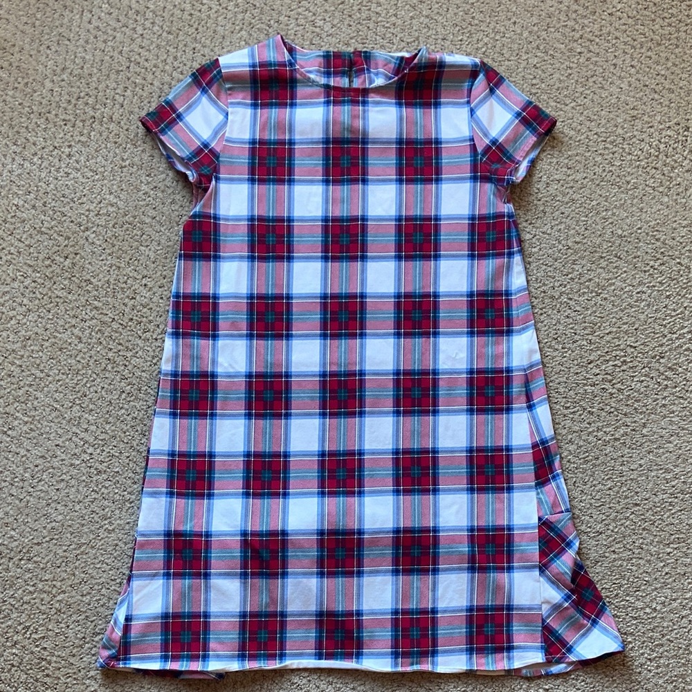 Vineyard Vines Red and Blue Plaid Kids Dress